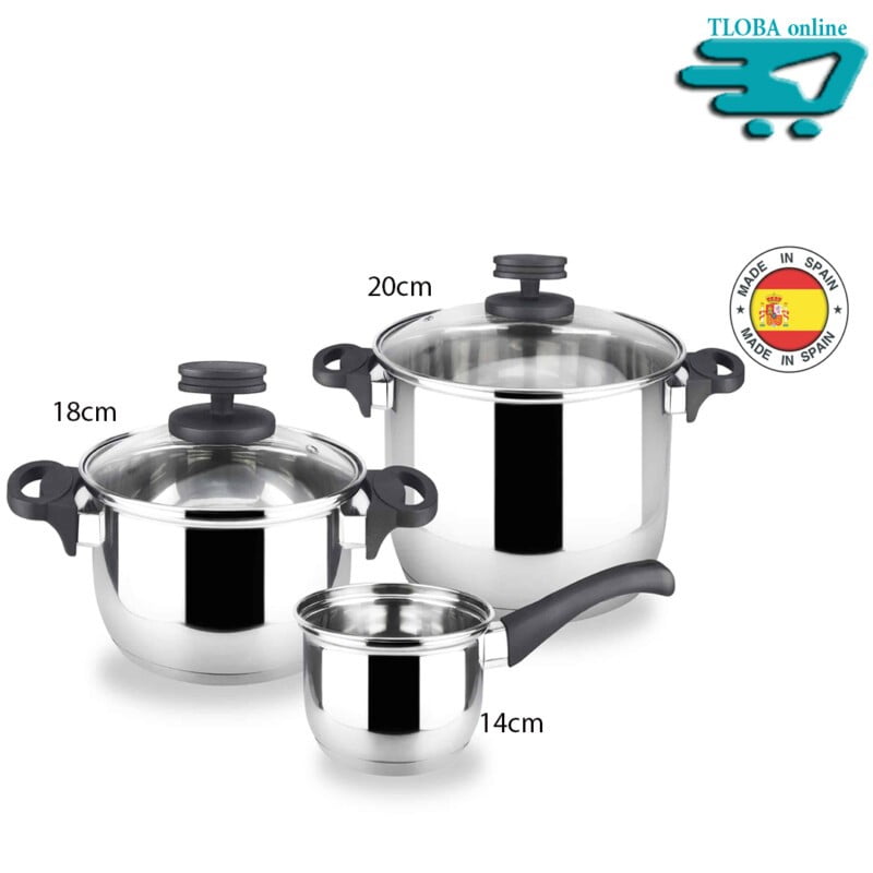Magefesa Stainless Steel 5 Pieces Cookware Set – Tloba